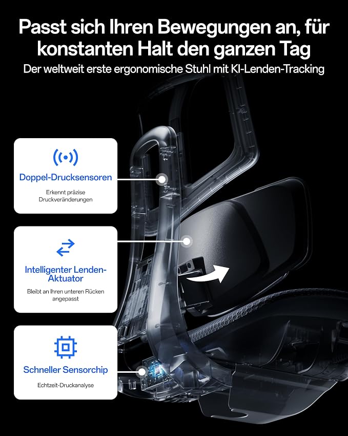 Hbada X7 Ergonomic Office Chair — AI Smart Lumbar Support & 8D Bionic Massage