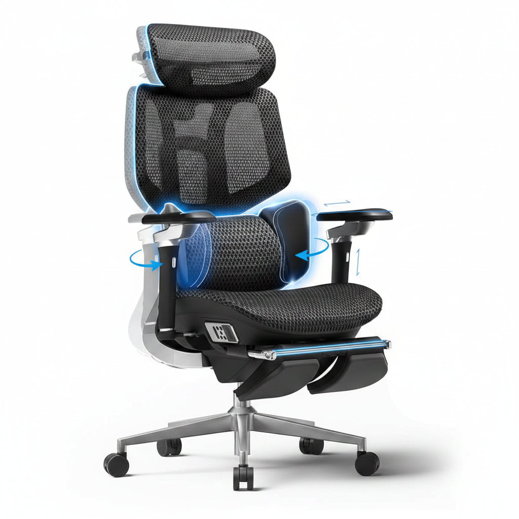 Hbada X7 Ergonomic Office Chair — AI Smart Lumbar Support & 8D Bionic Massage