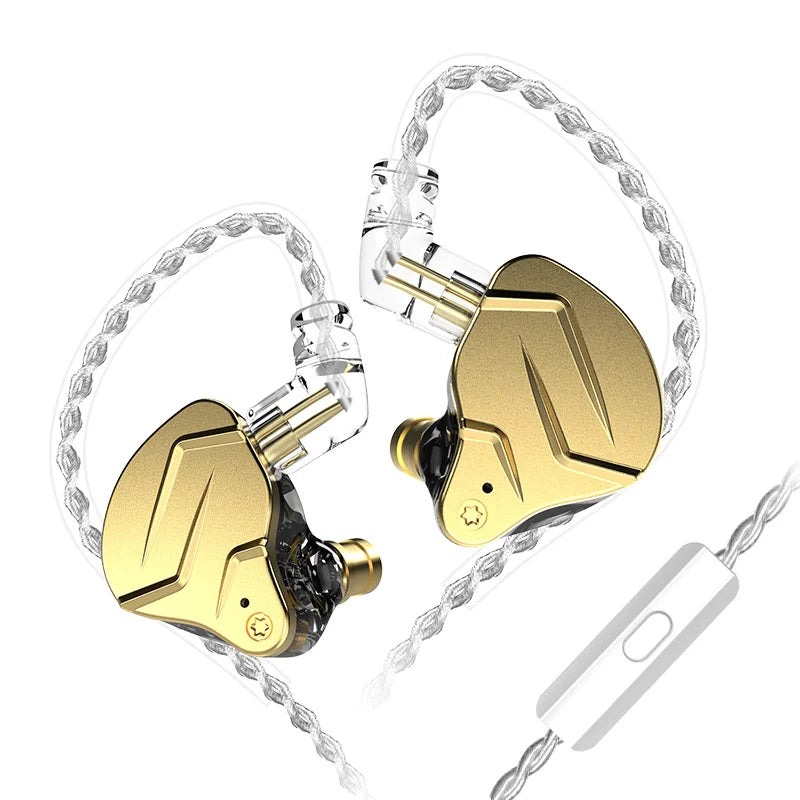 KZ ZSN Pro X In-Ear Monitors — 1BA+1DD Hybrid Drivers, Metal Shell