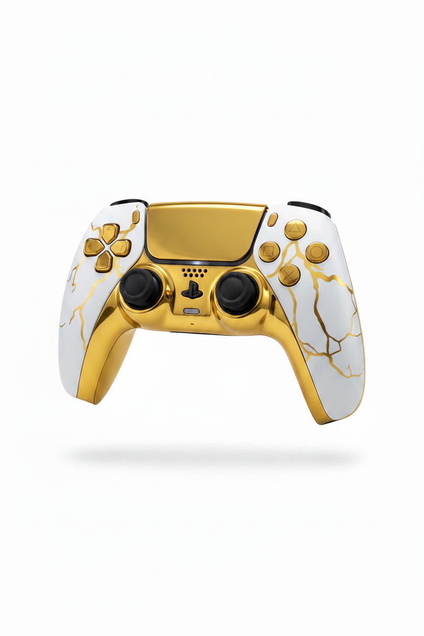 Premium Gold Custom Controller for PS5 & PC