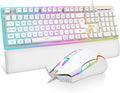 "RedThunder K10 Gaming Keyboard & Mouse Combo — RGB Backlight, Ergonomic Wrist Rest"
