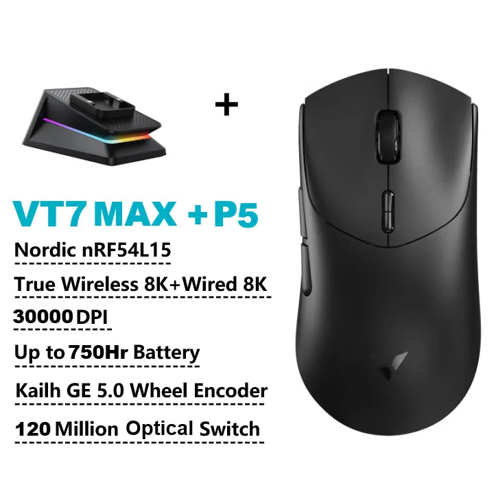 Rapoo VT7 MAX Gaming Mouse 8K 750H Battery