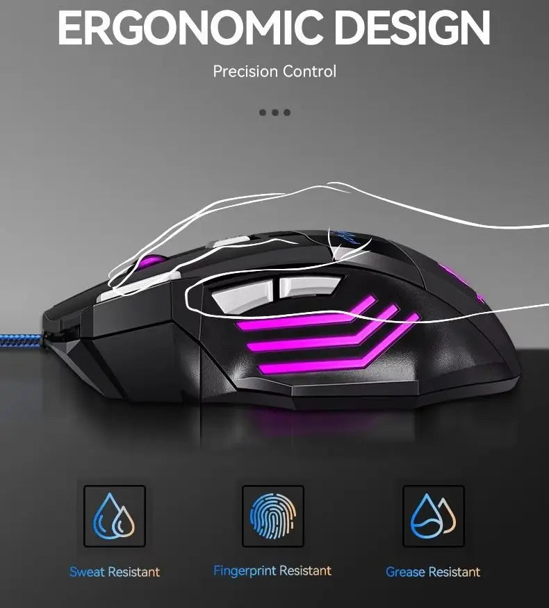 RGB Wired Gaming Mouse 2400DPI