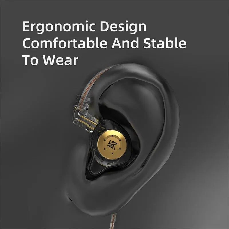 KZ EDX Pro In-Ear Monitors — Dynamic Driver, HiFi Bass