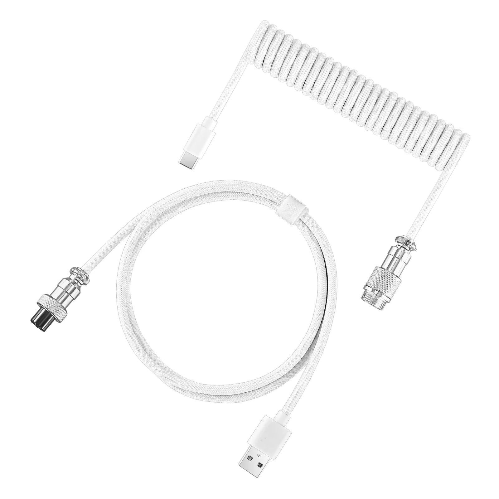 Coiled USB-C Gaming Keyboard Cable
