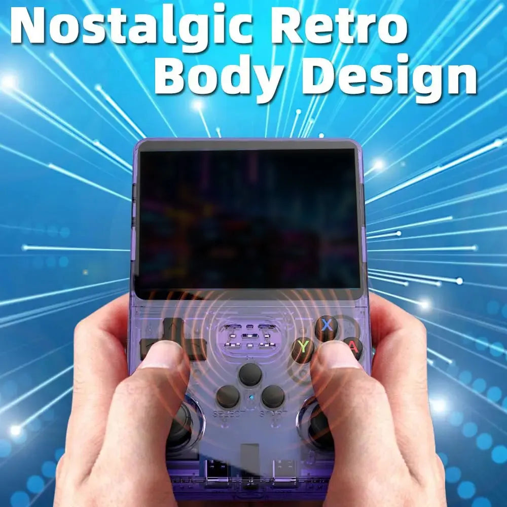 R36s Handheld Gaming Console 3.5-inch IPS Screen Linux System 32+64G TF Card Retro Portable Pocket Device