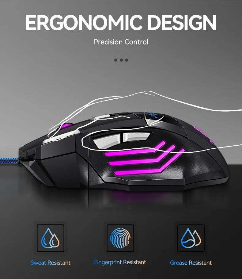 Hyperspeed USB RGB Gaming Mouse 7D