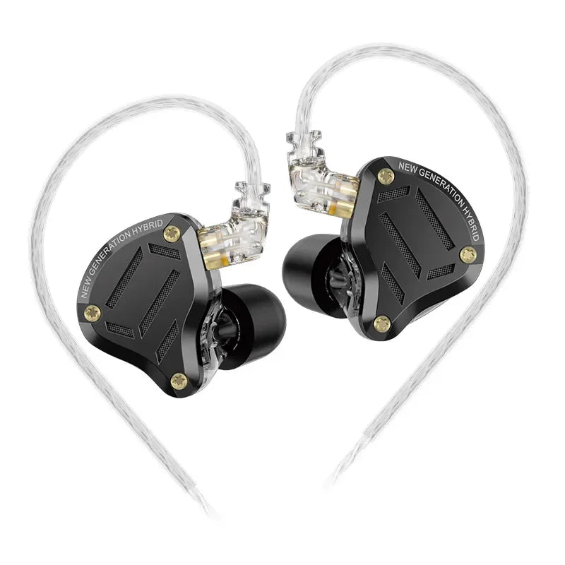 KZ ZS10 Pro 2 In-Ear Monitors — 4-Level Tuning Switch, Metal Shell