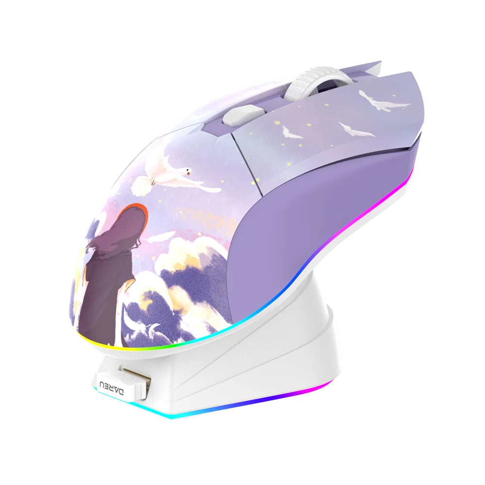 DAREU RGB Wireless Gaming Mouse Dual Mode
