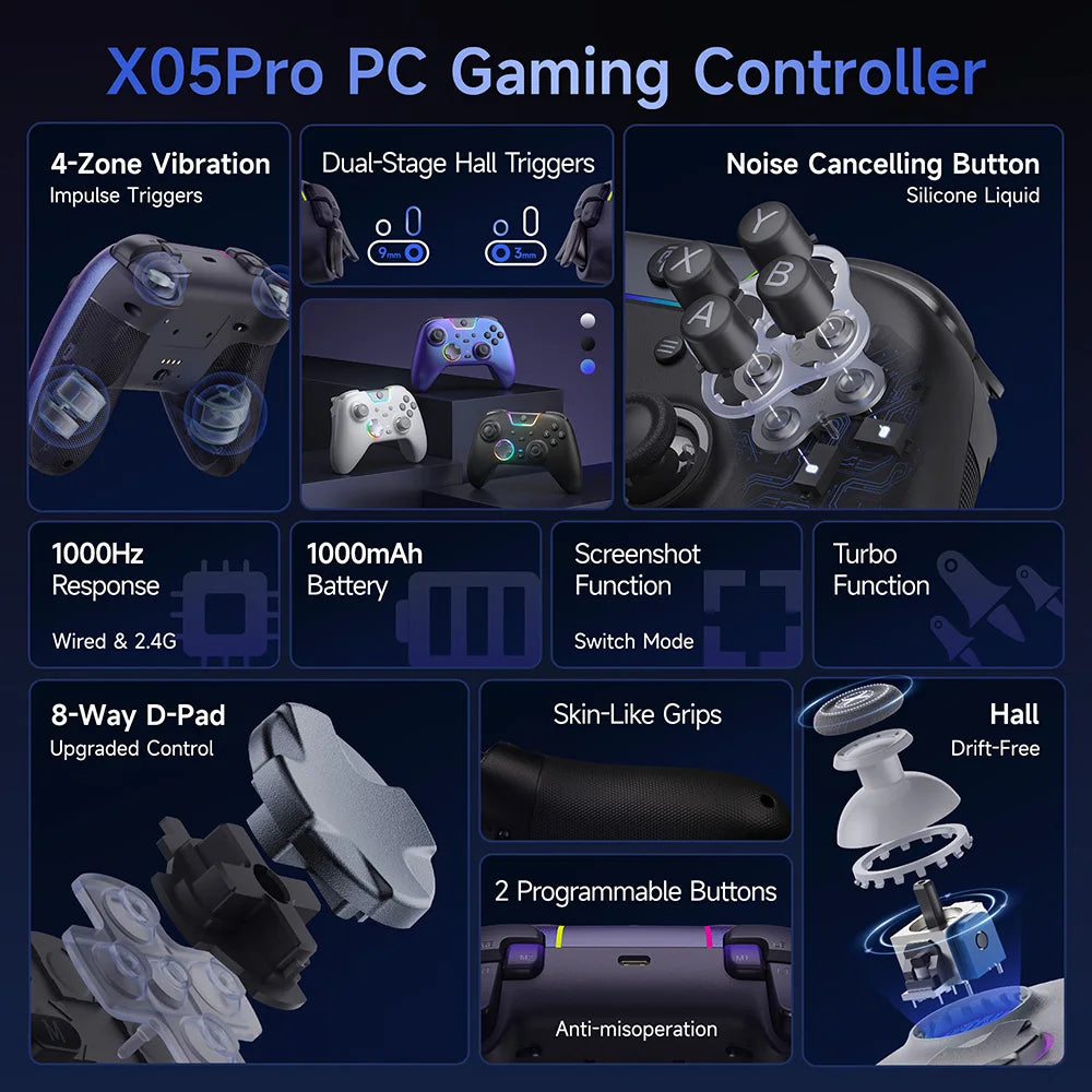 EasySMX X05 Pro Wireless Gaming Controller