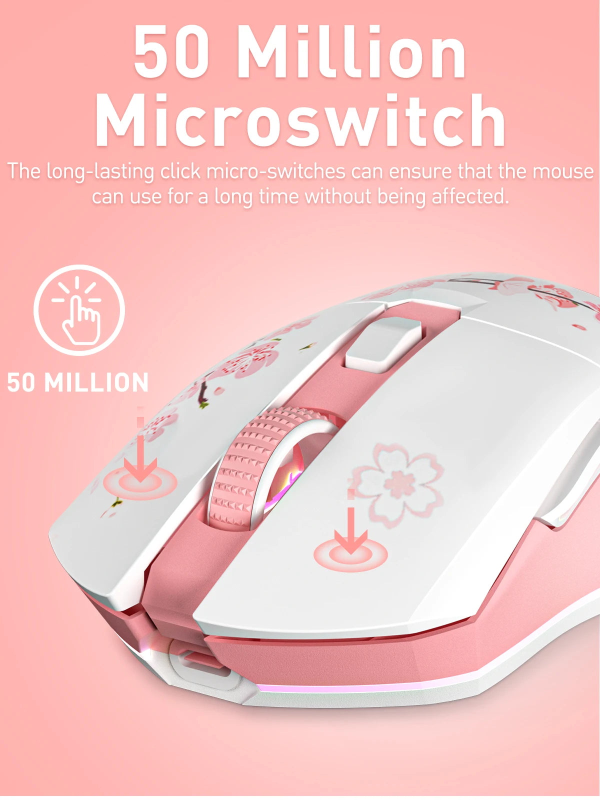 DAREU RGB Wireless Gaming Mouse Dual Mode