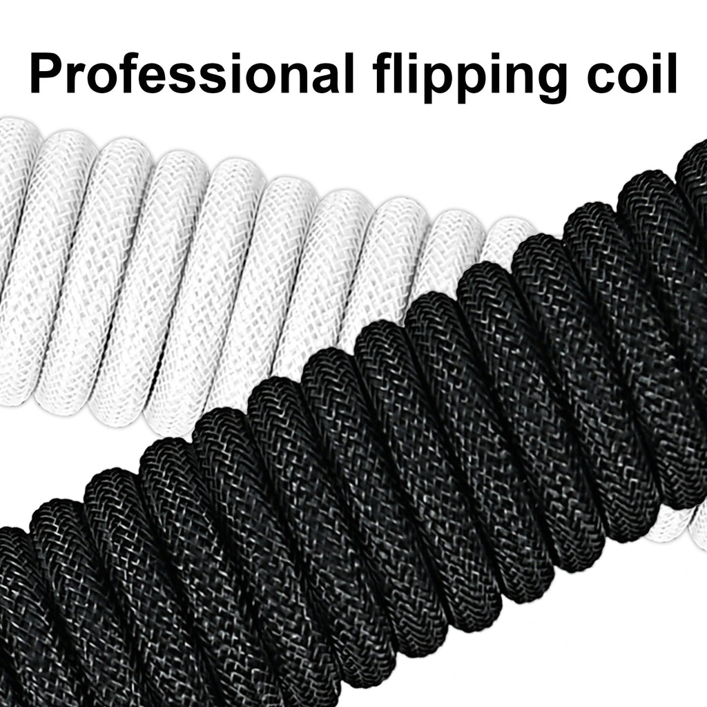 Coiled USB-C Gaming Keyboard Cable