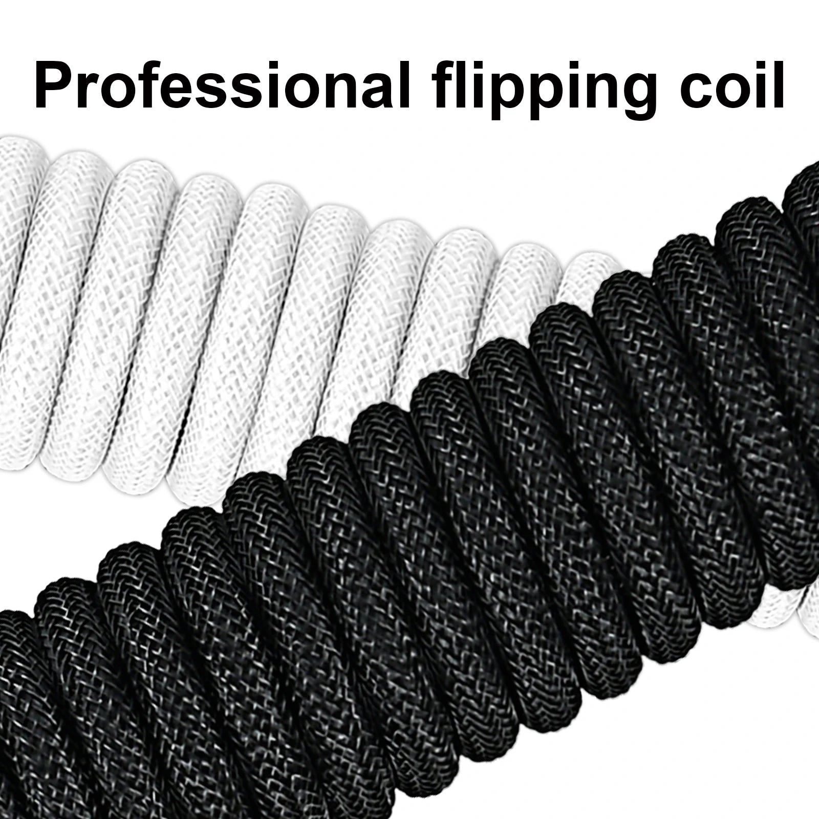Coiled USB-C Gaming Keyboard Cable