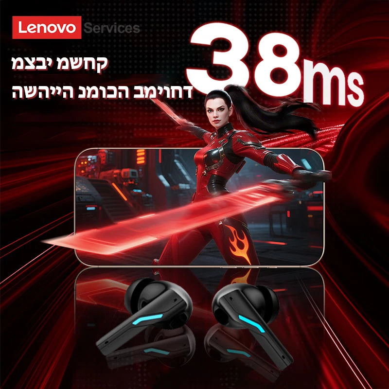 Lenovo GT100 Wireless Gaming Earbuds Bluetooth 6.0