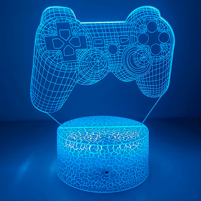 3D Gaming Controller LED Night Light