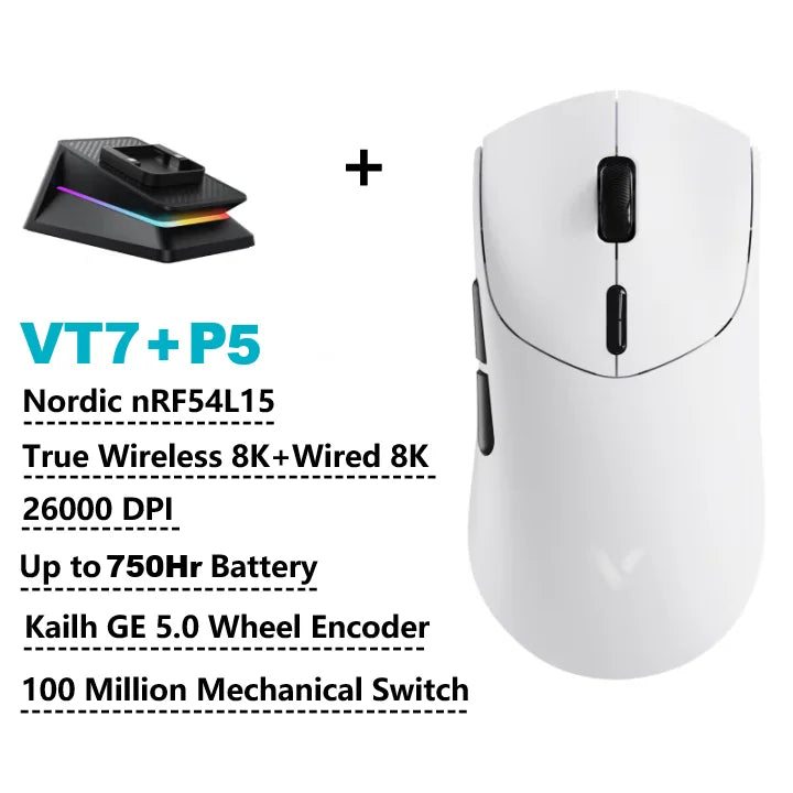 Rapoo VT7 MAX Gaming Mouse 8K 750H Battery