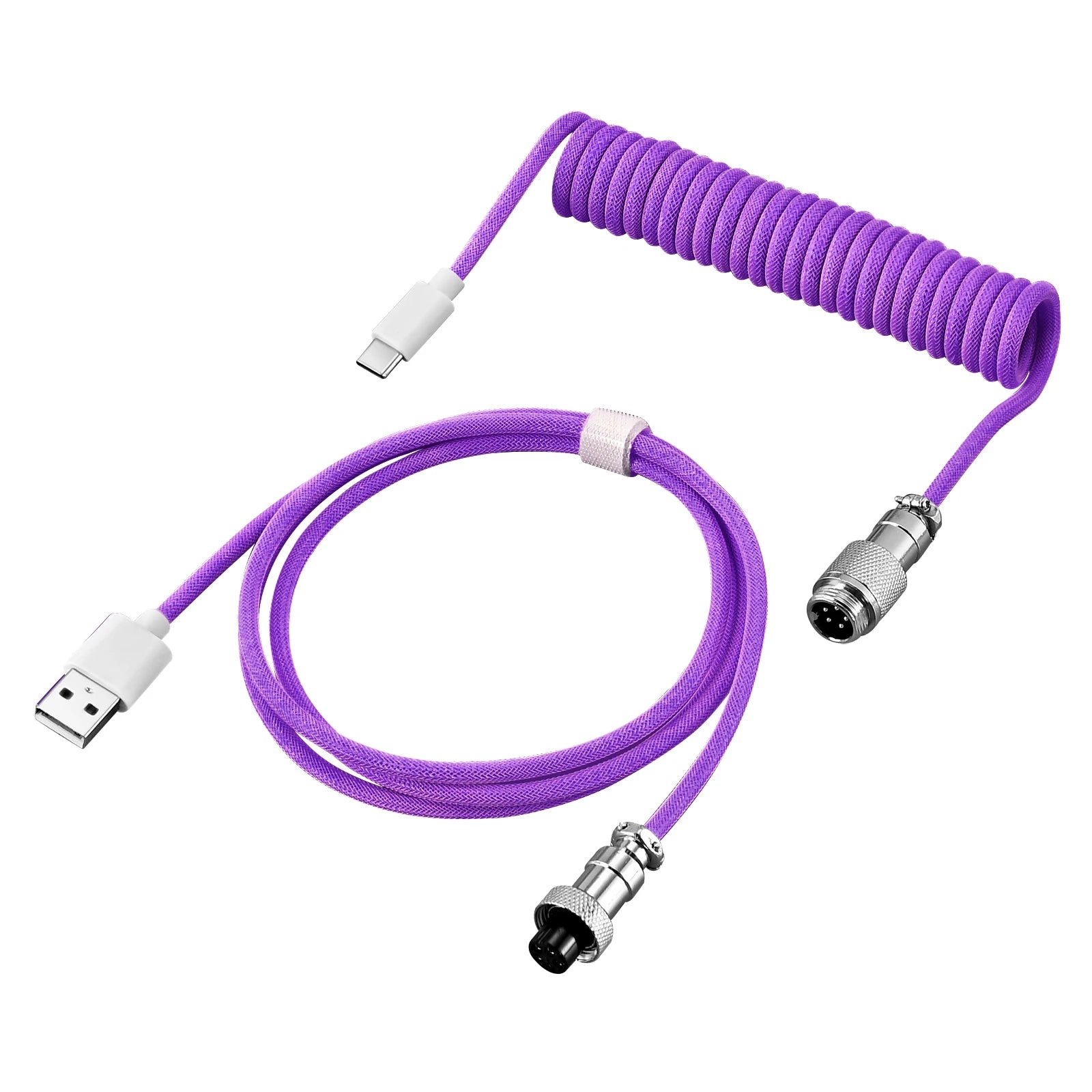 Coiled USB-C Gaming Keyboard Cable