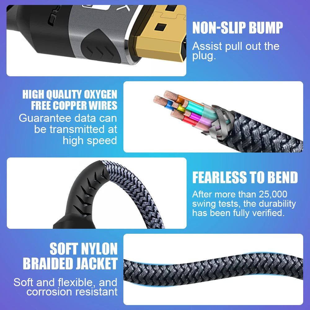 HDMI 2.1 8K High Speed Gaming Cable 48Gbps
