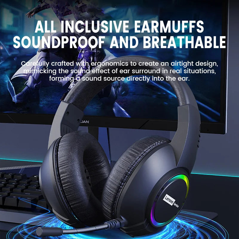 Lenovo E08 RGB Gaming Headset 7.1 Surround