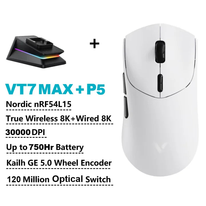 Rapoo VT7 MAX Gaming Mouse 8K 750H Battery