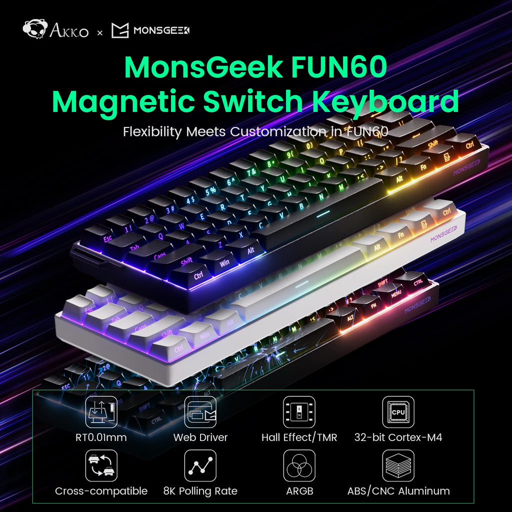 Akko MonsGeek FUN60 HE Magnetic Gaming Keyboard