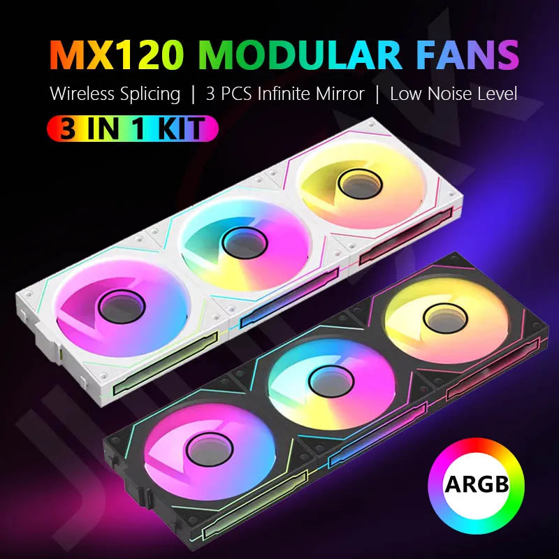 JUMPEAK MX120 ARGB Modular PC Cooling Fan