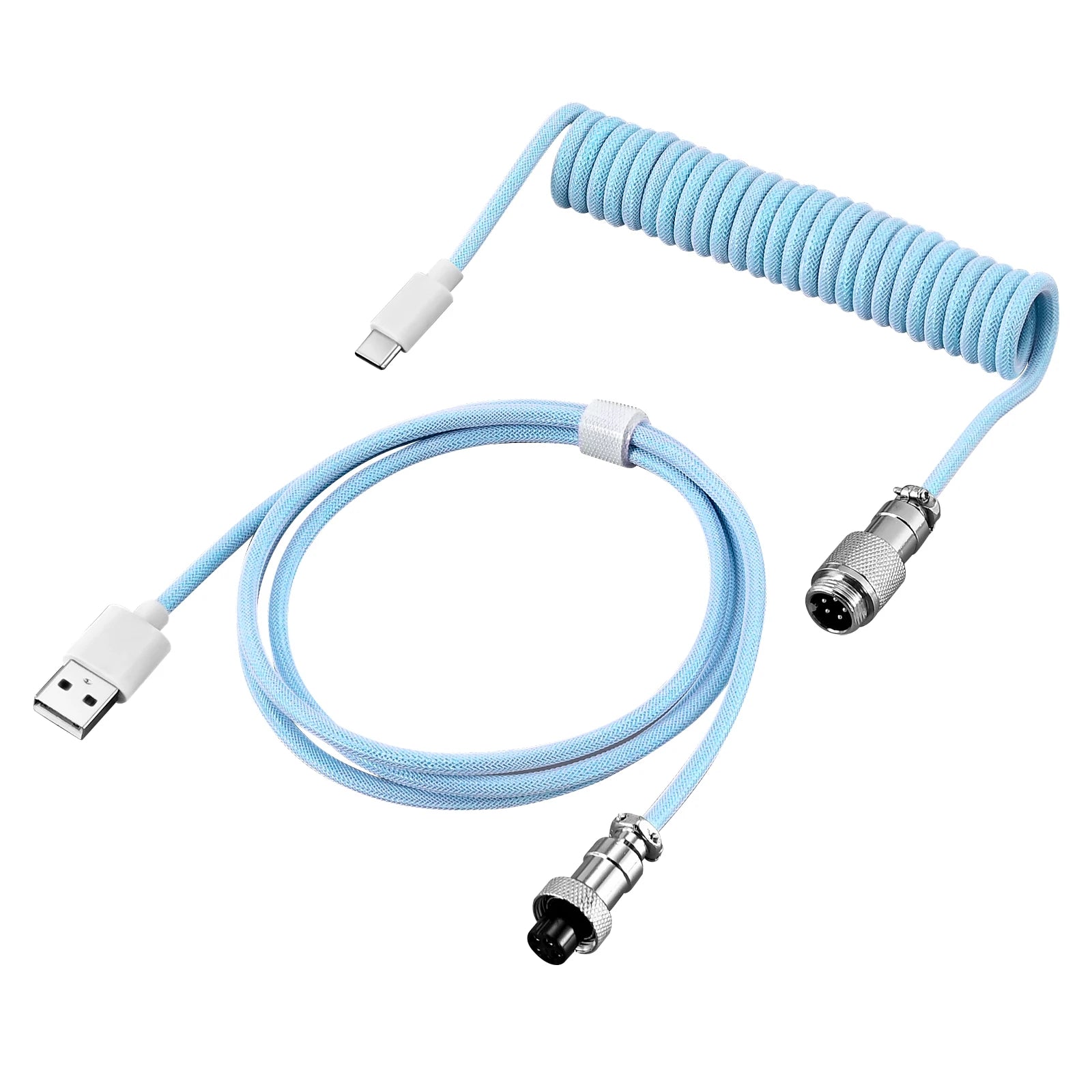 Coiled USB-C Gaming Keyboard Cable