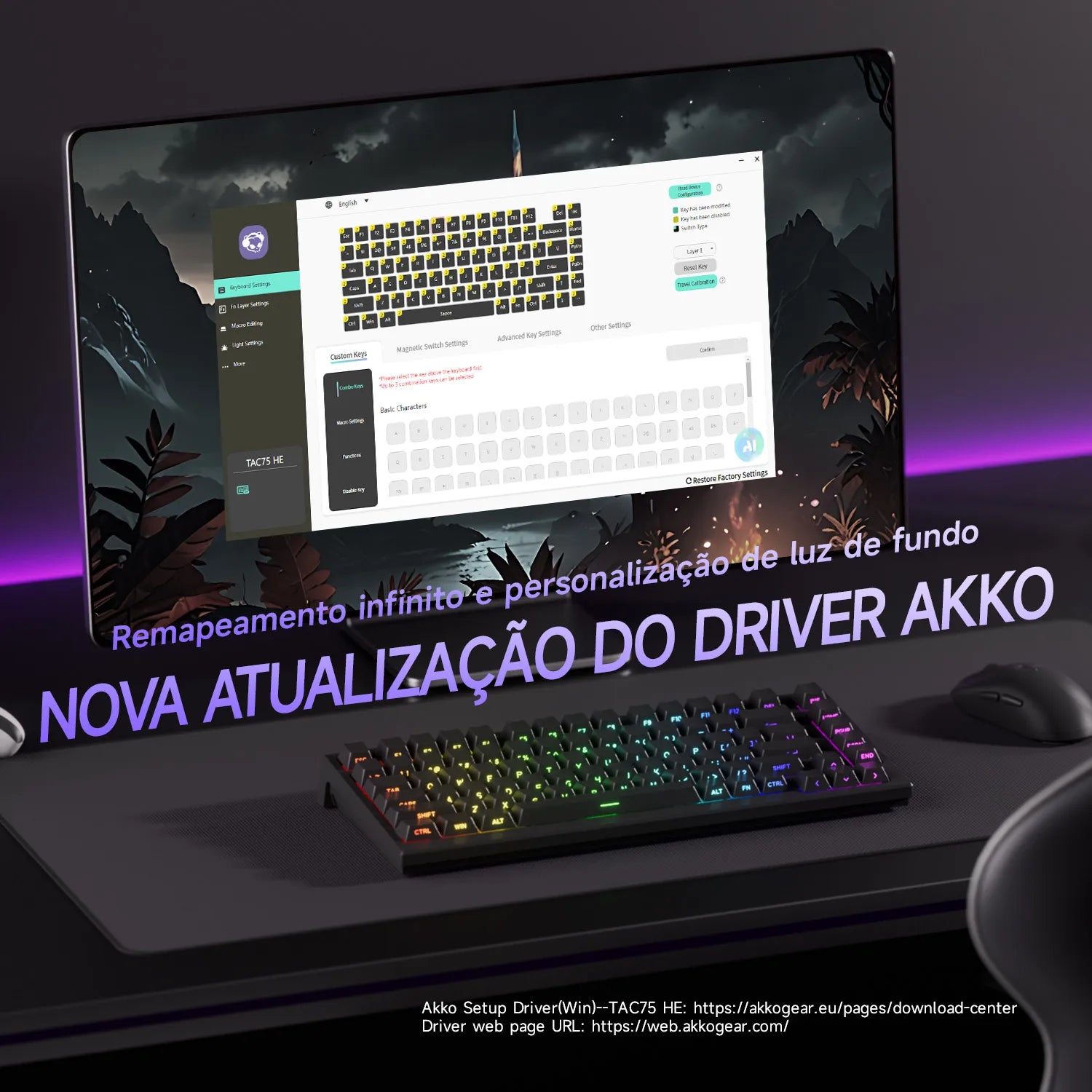 Akko TAC75 HE Magnetic Gaming Keyboard