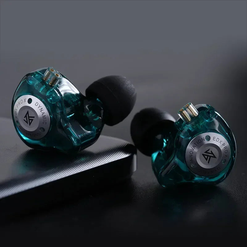 KZ EDX Pro X In-Ear Monitors — Dynamic Driver, Detachable 2-Pin Cable
