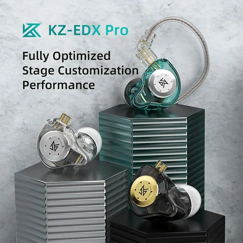 KZ EDX Pro In-Ear Monitors — Dynamic Driver, HiFi Bass