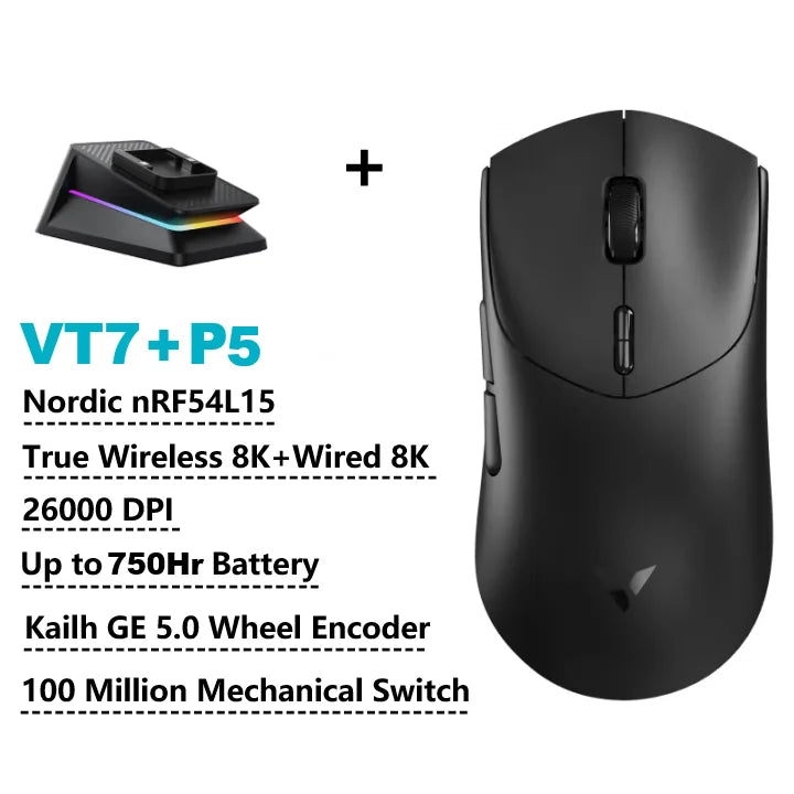 Rapoo VT7 MAX Gaming Mouse 8K 750H Battery