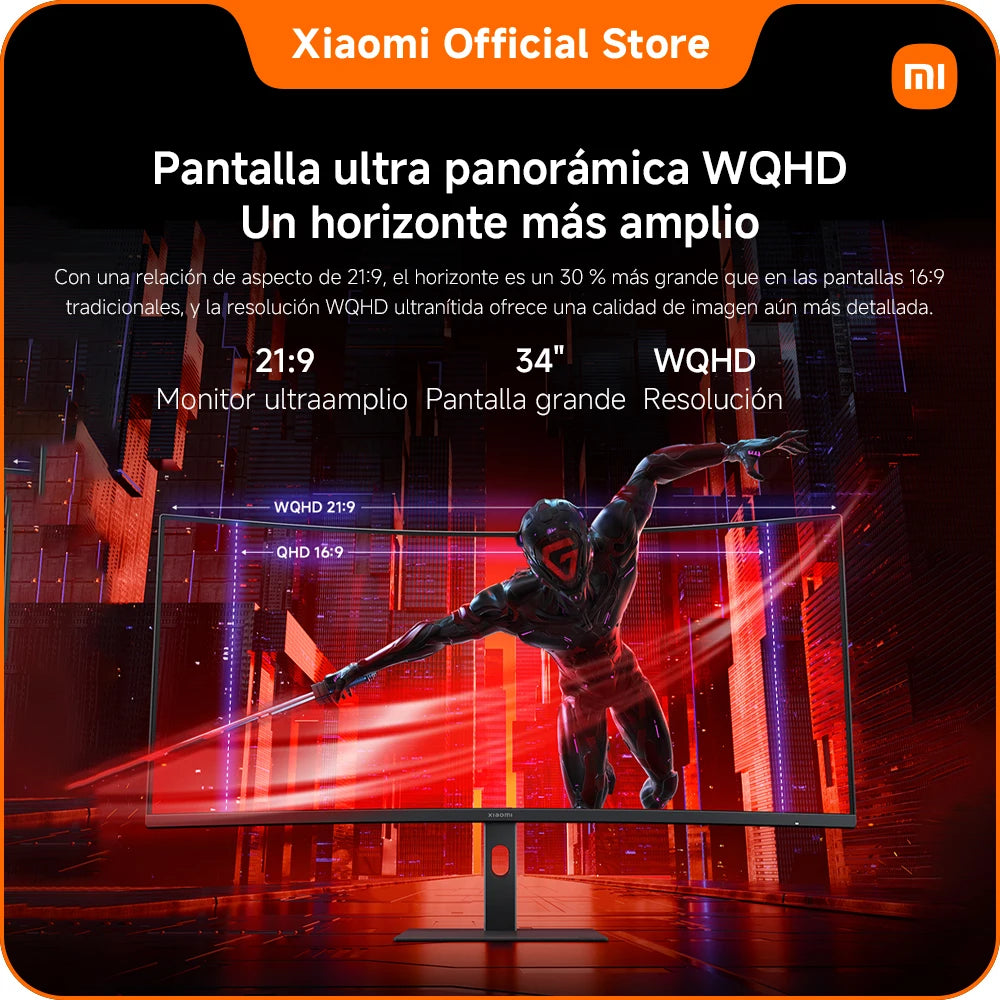 Xiaomi G34WQi Curved Gaming Monitor 180Hz