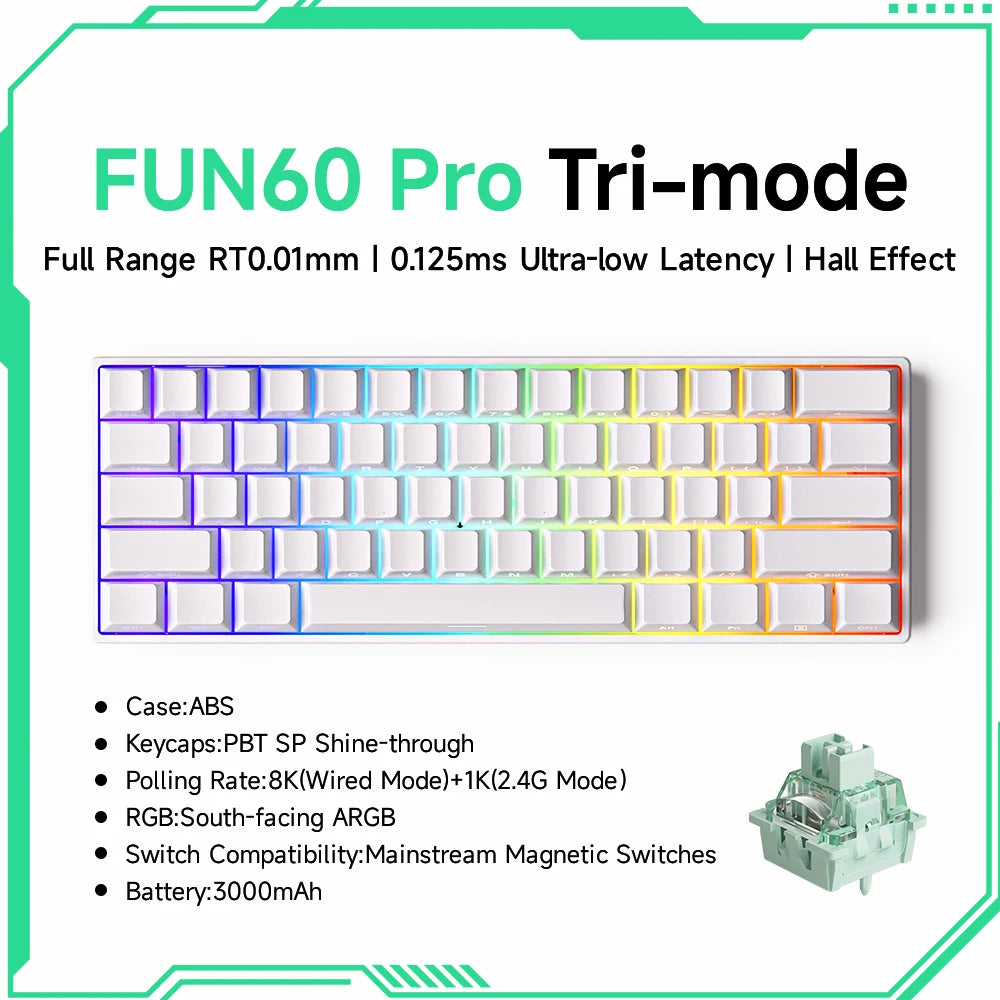 Akko MonsGeek FUN60 HE Magnetic Gaming Keyboard