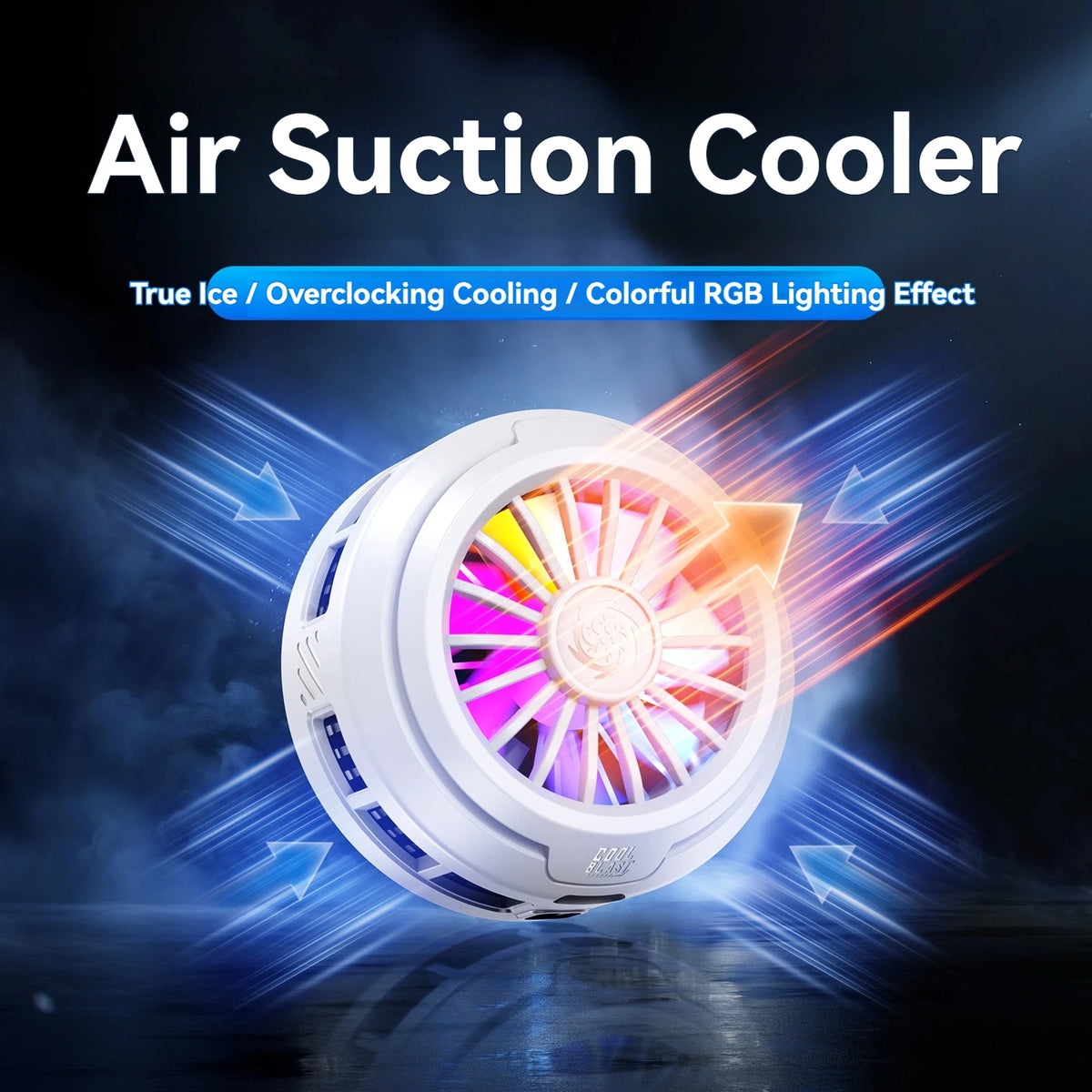 Magnetic Phone Cooler with RGB Lighting for Mobile Gaming