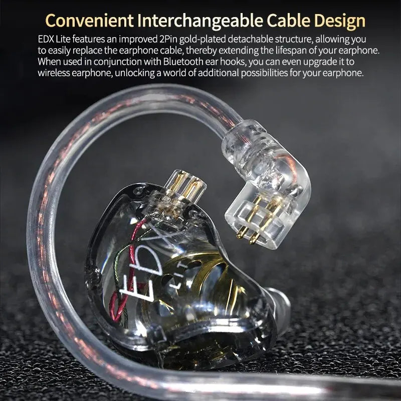 KZ EDX Lite In-Ear Monitors — Dynamic Driver, Budget HiFi