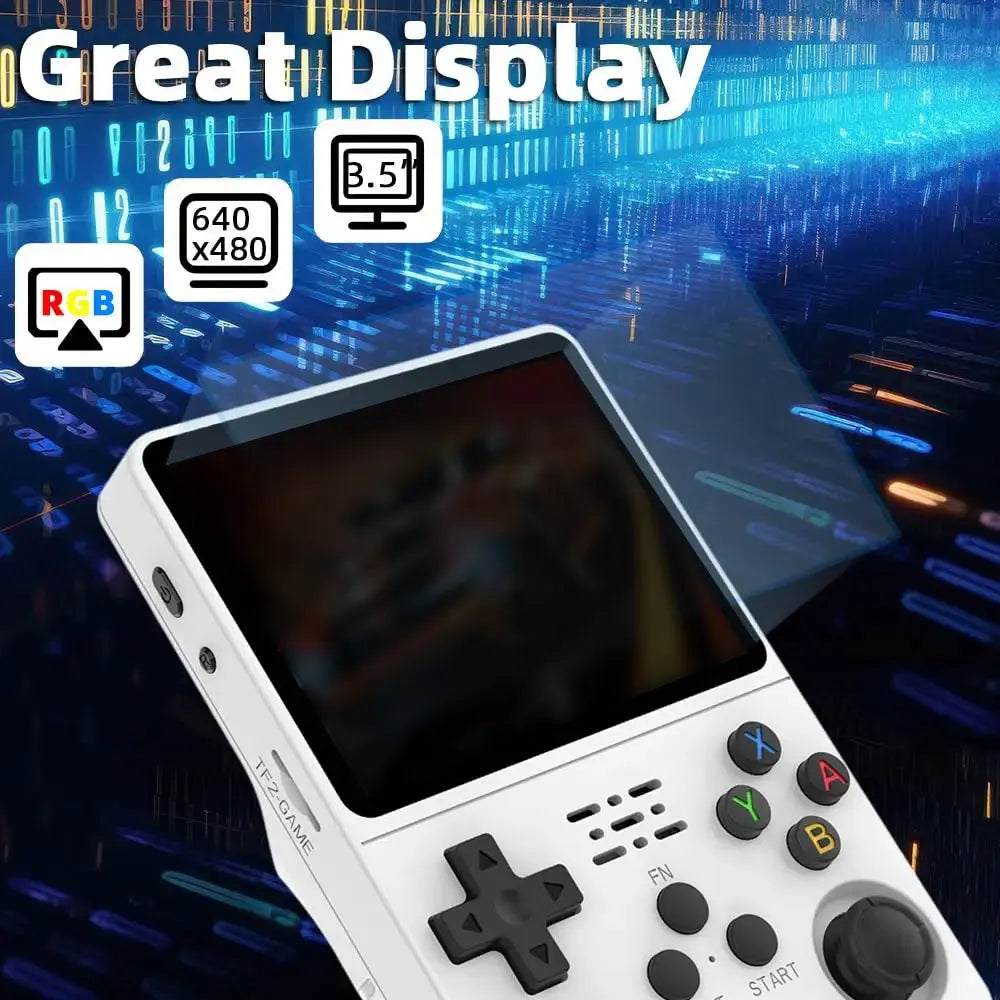 R36s Handheld Gaming Console 3.5-inch IPS Screen Linux System 32+64G TF Card Retro Portable Pocket Device