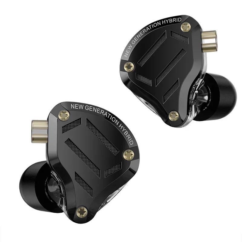 KZ ZS10 Pro 2 In-Ear Monitors — 4-Level Tuning Switch, Metal Shell