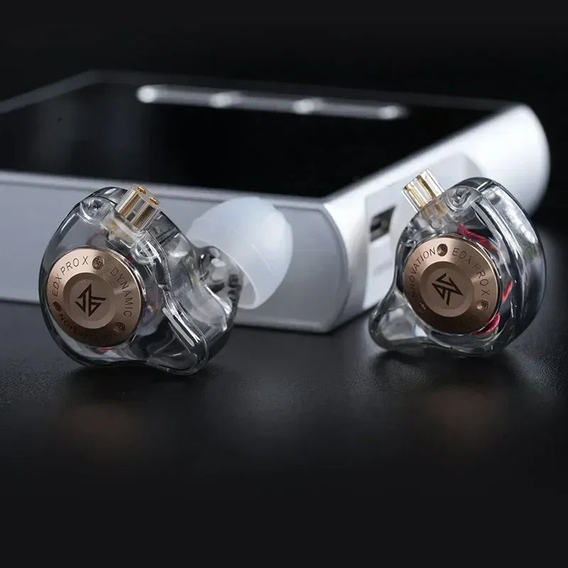 KZ EDX Pro X In-Ear Monitors — Dynamic Driver, Detachable 2-Pin Cable