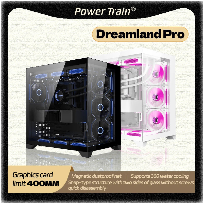 Power Train Dreamland PRO ATX Gaming PC Case