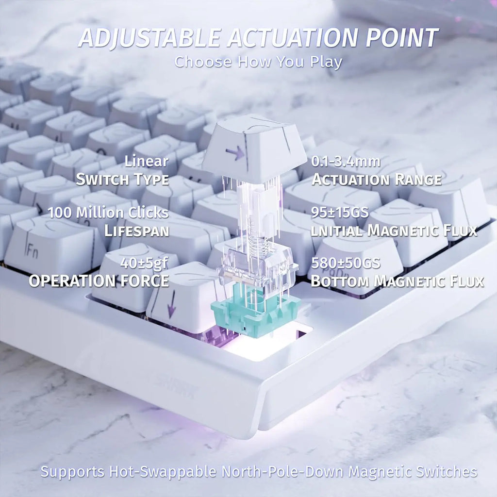 ATTACK SHARK X68 HE Magnetic Gaming Keyboard