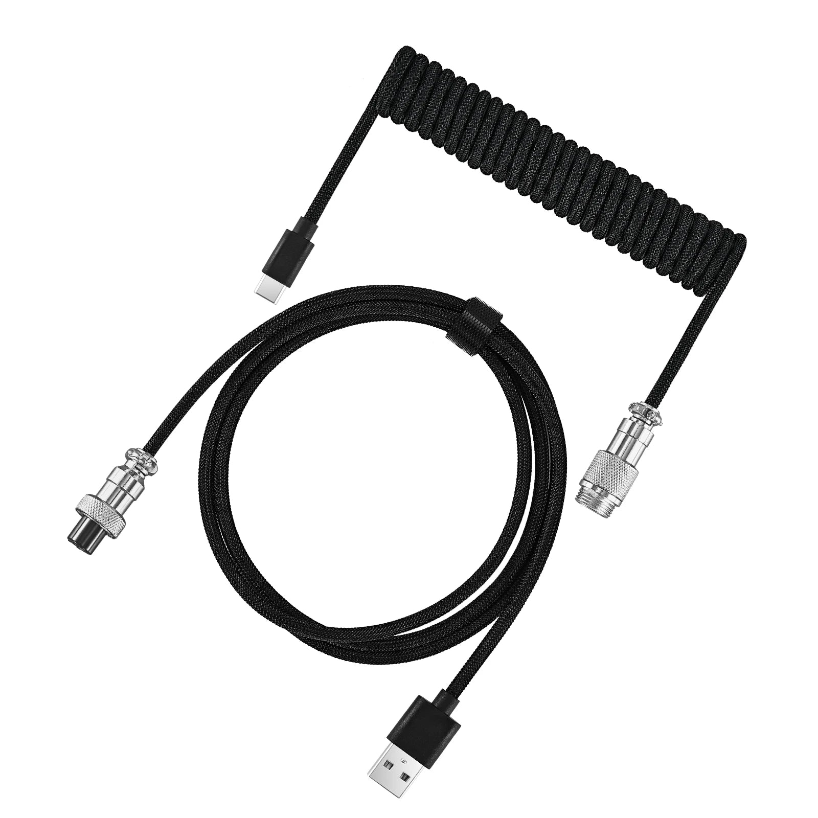 Coiled USB-C Gaming Keyboard Cable