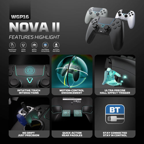 FANTECH NOVA II WGP16 Hall Controller (PS4/NS2/PC)