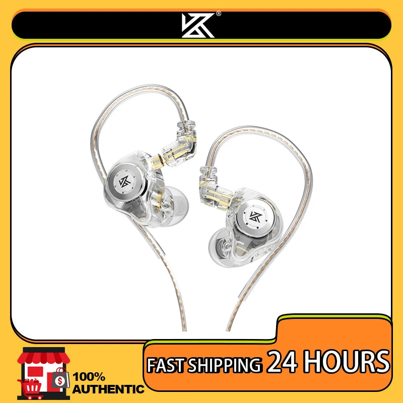 KZ EDX Pro In-Ear Monitors — Dynamic Driver, Wired HiFi Gaming