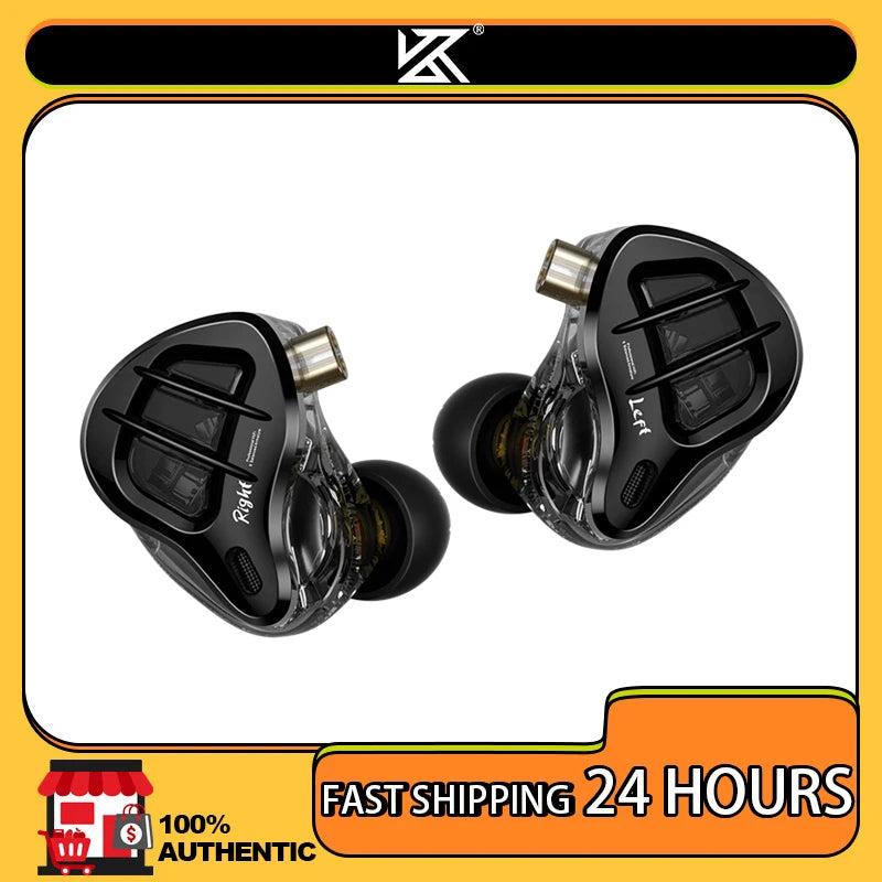 KZ ZAR In-Ear Monitors — 1DD + 7BA Hybrid, HiFi Audiophile