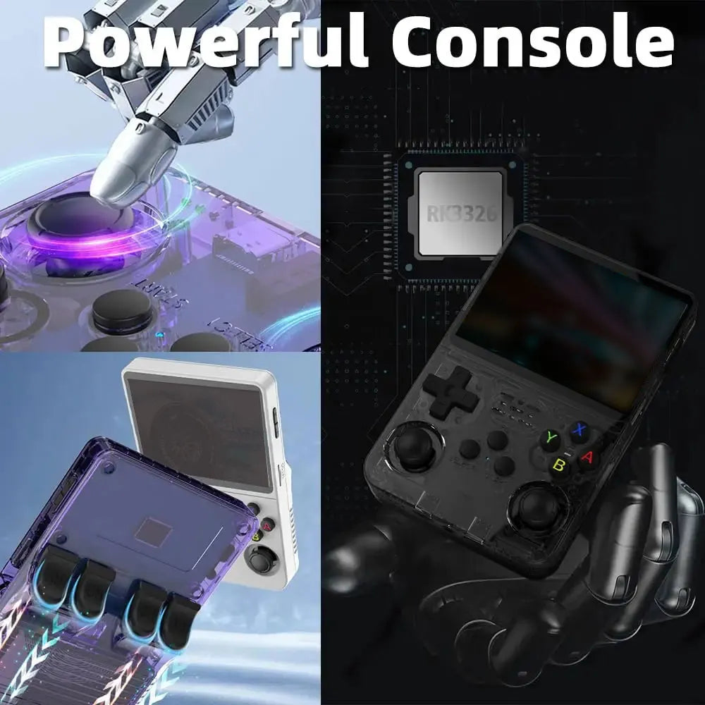 R36s Handheld Gaming Console 3.5-inch IPS Screen Linux System 32+64G TF Card Retro Portable Pocket Device