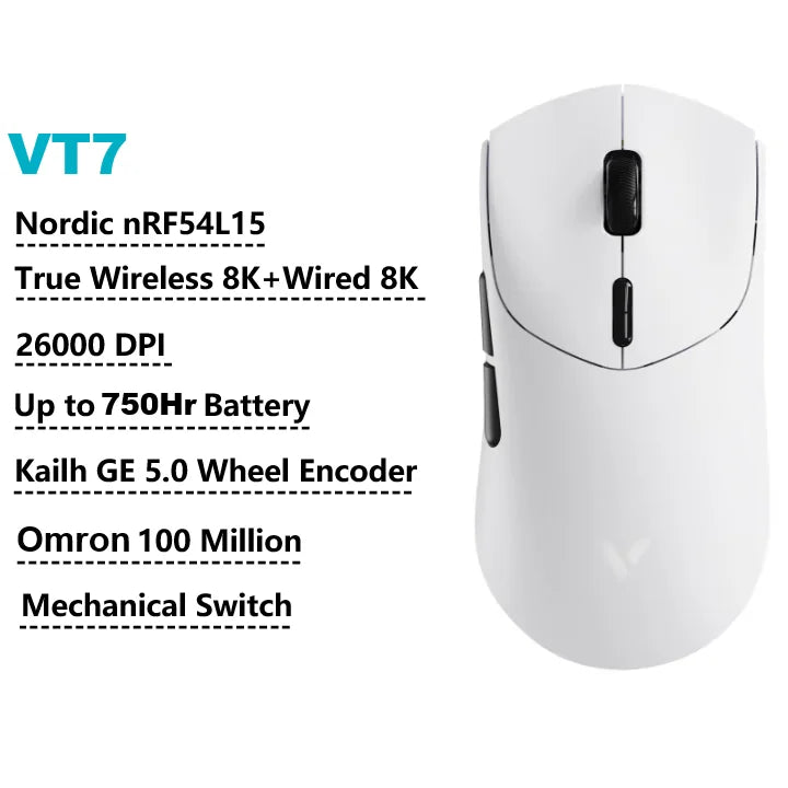 Rapoo VT7 MAX Gaming Mouse 8K 750H Battery