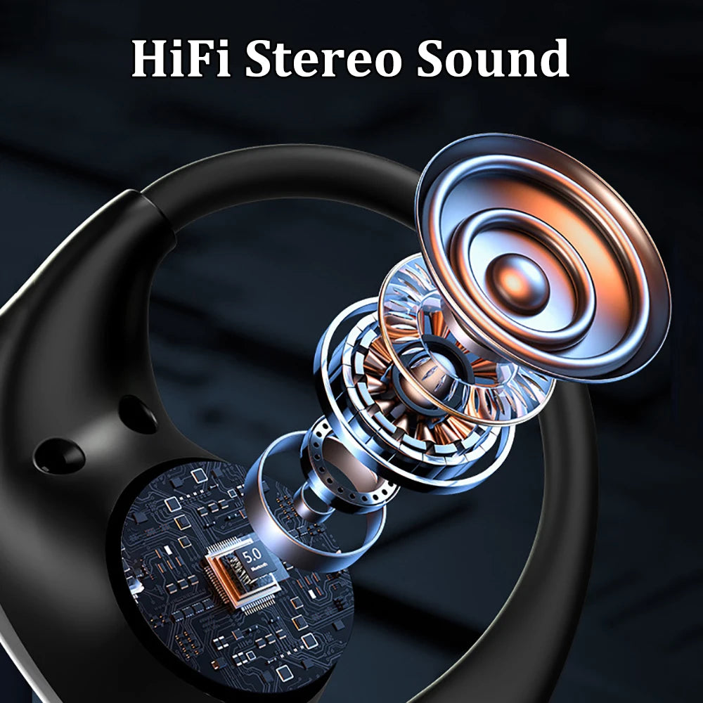 Bluetooth 5.4 TWS Ear Hook Wireless Earbuds