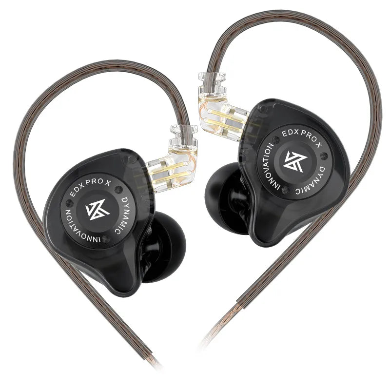KZ EDX Pro X In-Ear Monitors — Dynamic Driver, Detachable 2-Pin Cable