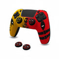 ElitePlay Dpool vs Wolve Silicone Case for PS5 Controller — Anti-Slip Yellow & Red + Thumb Stick Grips