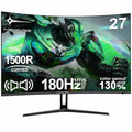 Minifire 27" Curved Gaming Monitor — FHD 1920x1080, 180Hz, 1ms, 130% sRGB, Built-in Speakers, HDMI Cable Included